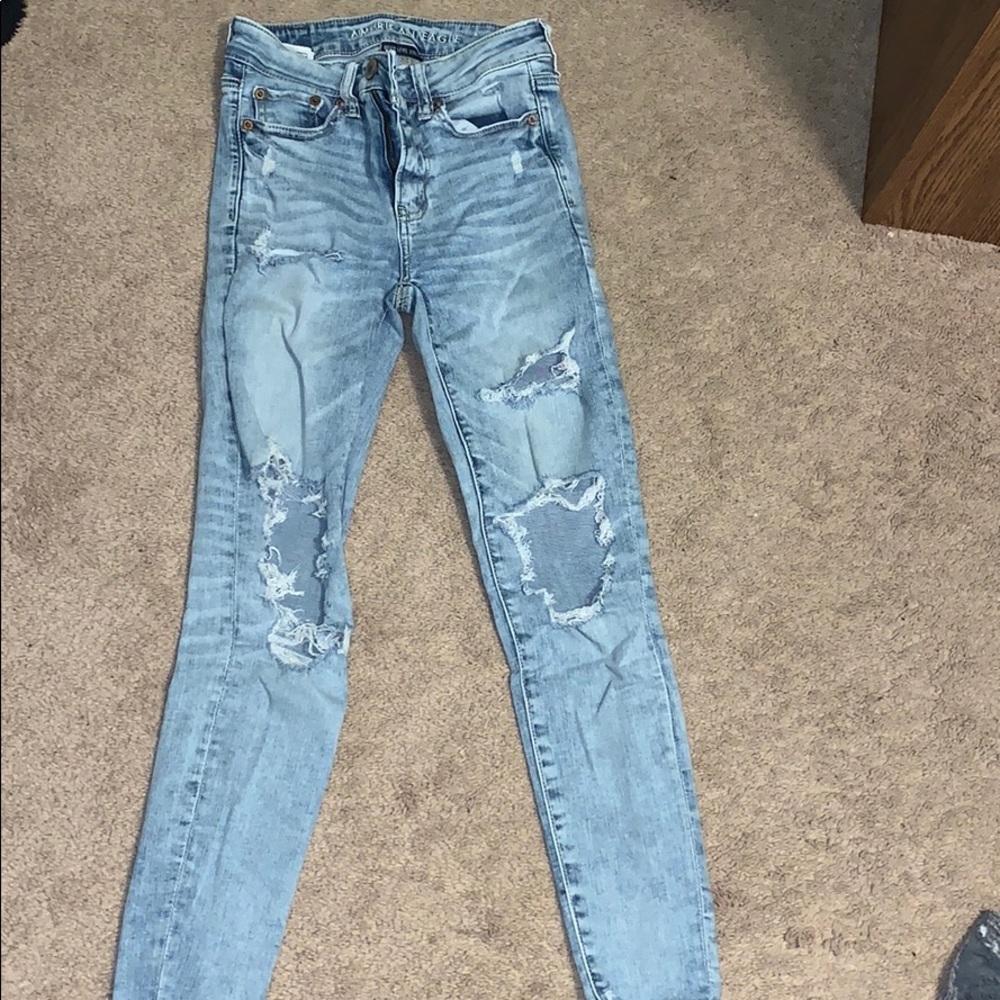 Knee ripped jeans from American eagle